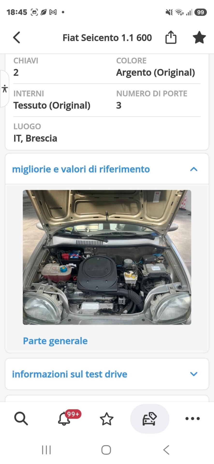 Fiat Seicento 600 III 2005 1.1 Active (class)