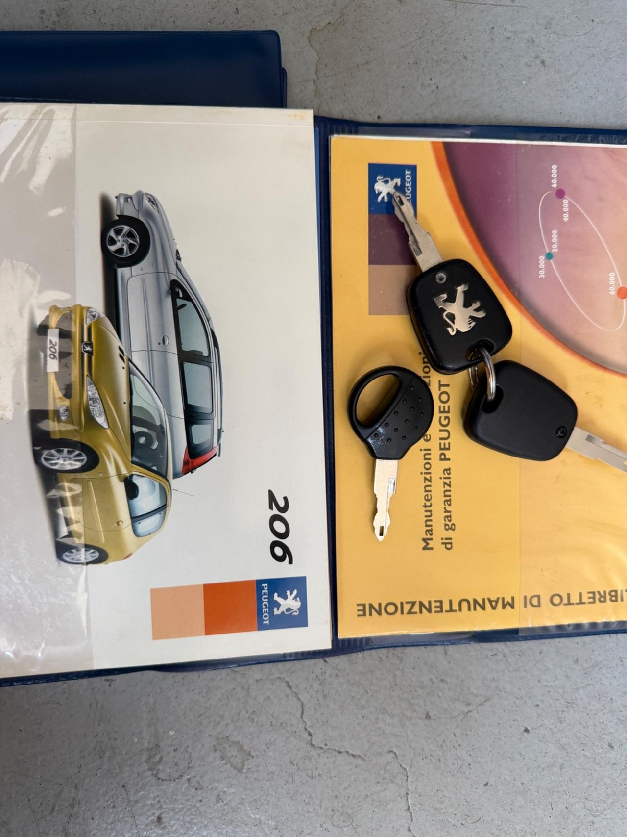 PEUGEOT 206 1.4 BENZINA 75.000KM UNI PROP