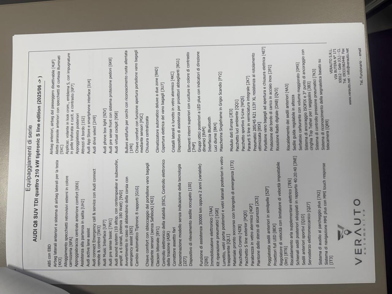 Audi Q8 50 3.0 tdi mhev S line edition possibilità noleggio no scoring