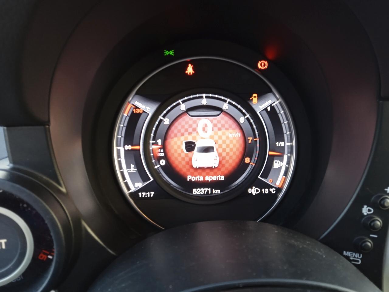 Abarth 595 17" GRIGIO CAMPOVOLO SENS PARK GOMME INVERNALI SEMI NUOVE VETRI SCURI