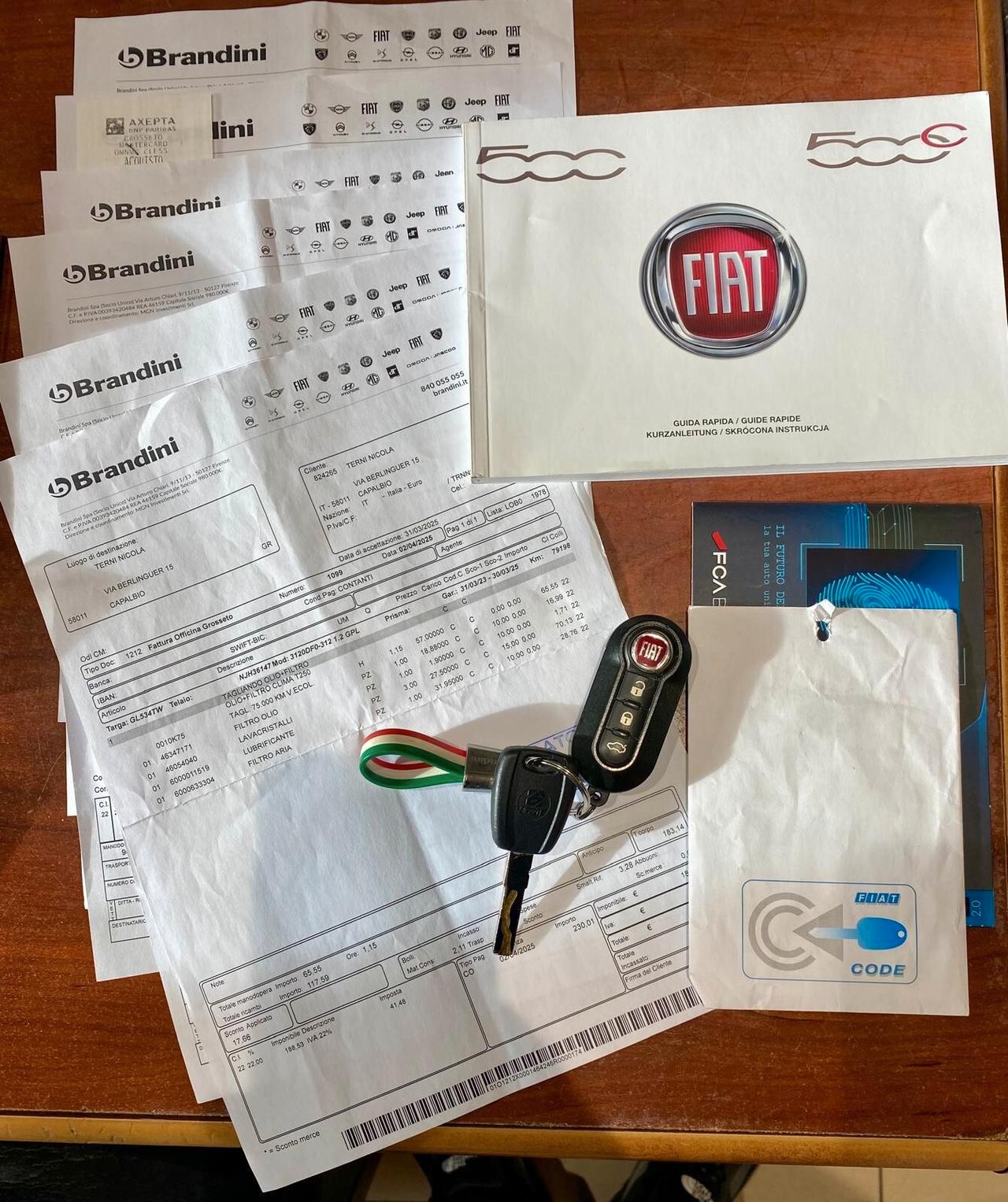 Fiat 500 1.2 FIRE GPL - PREZZO REALE -GARANZIA