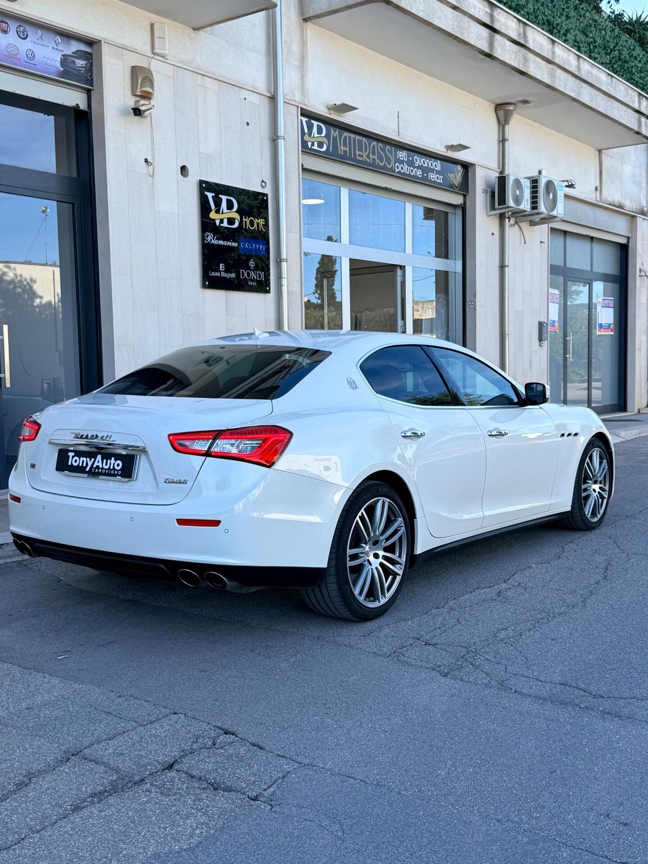 Maserati Ghibli 3.0 V6 bt S Q4 410cv auto E6 TETTO APRIBILE,TELECAMERA,PELLE CARTIER,NAVI,km certificati