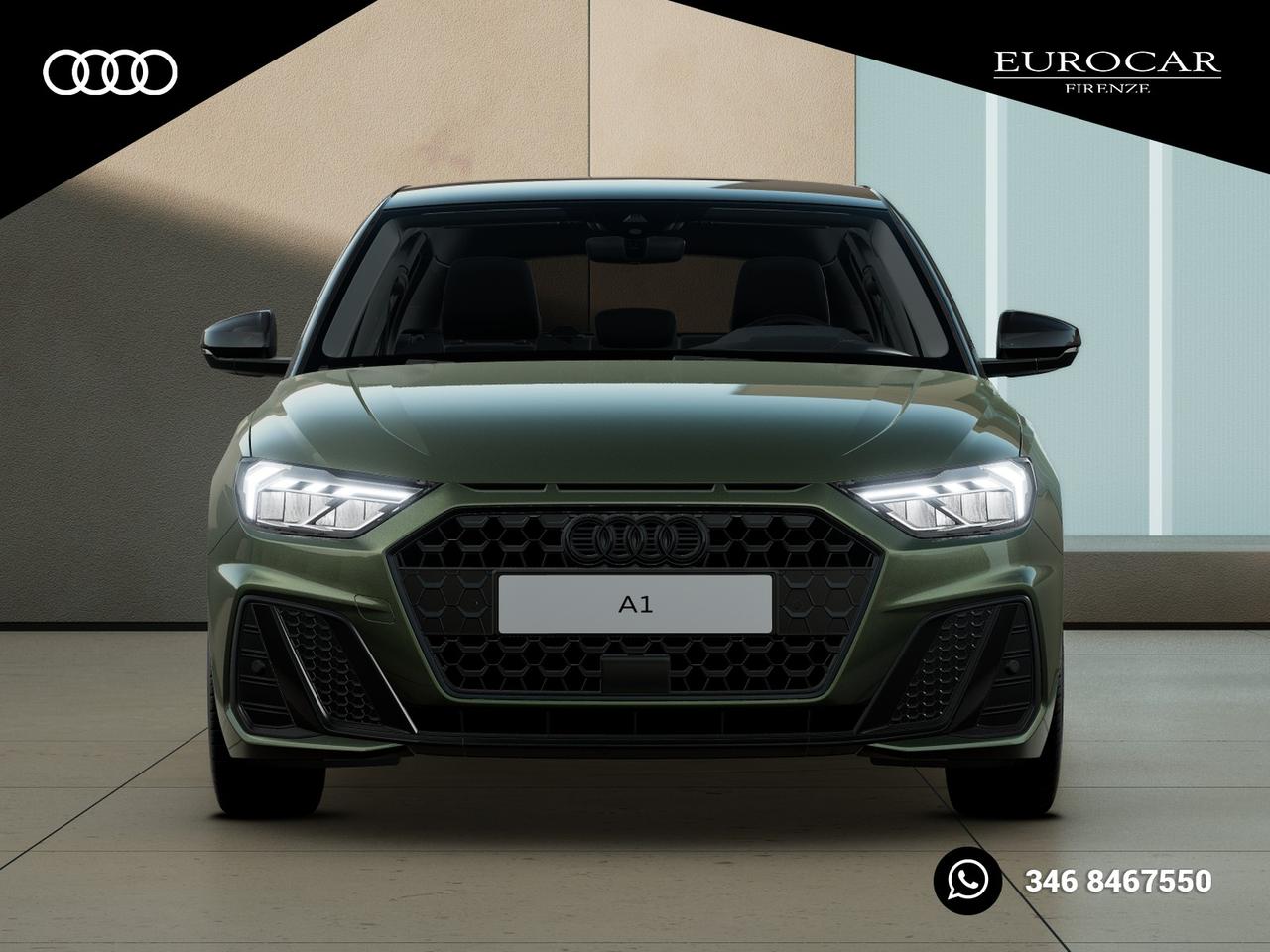 Audi A1 sportback 30 1.0 tfsi identity black 116cv s-tronic