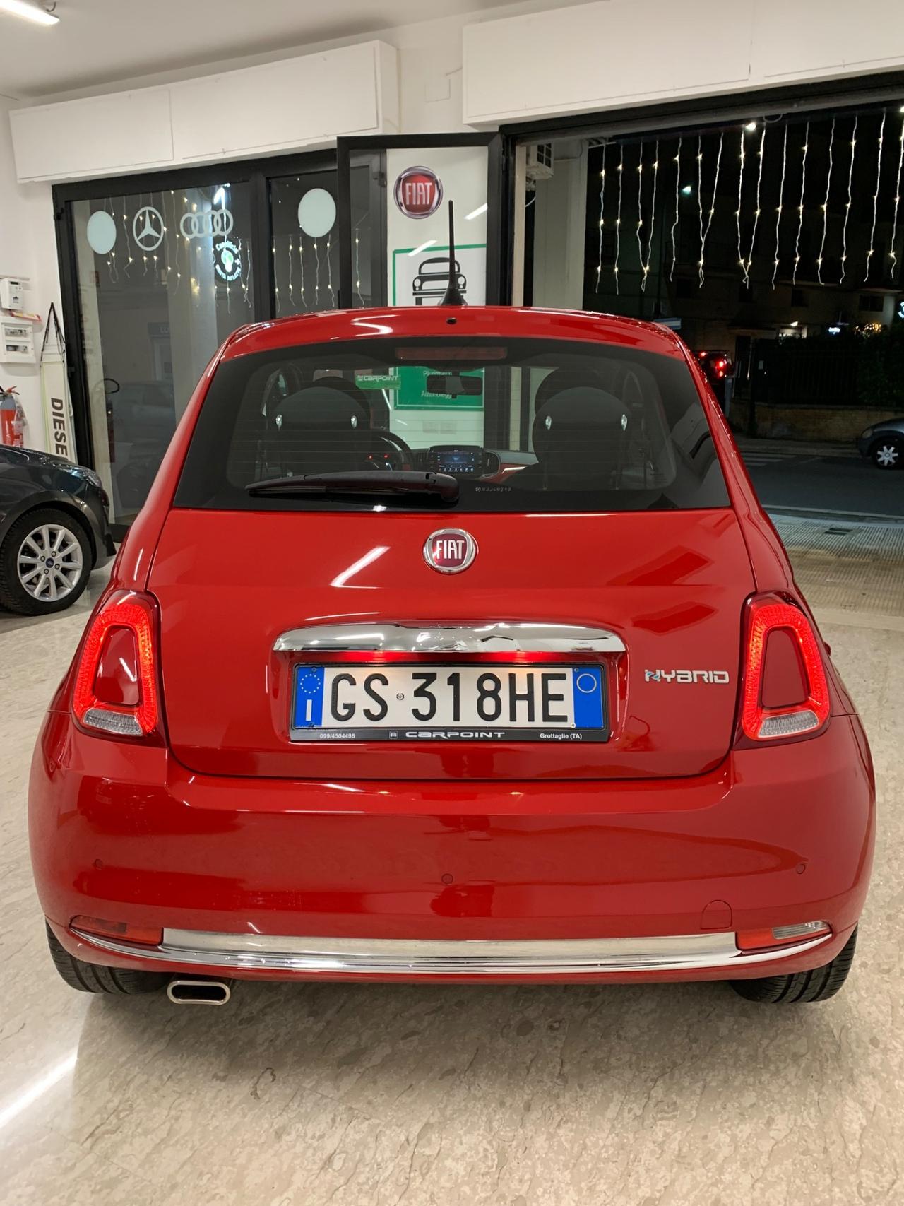 Fiat 500 1.0 Hybrid Red