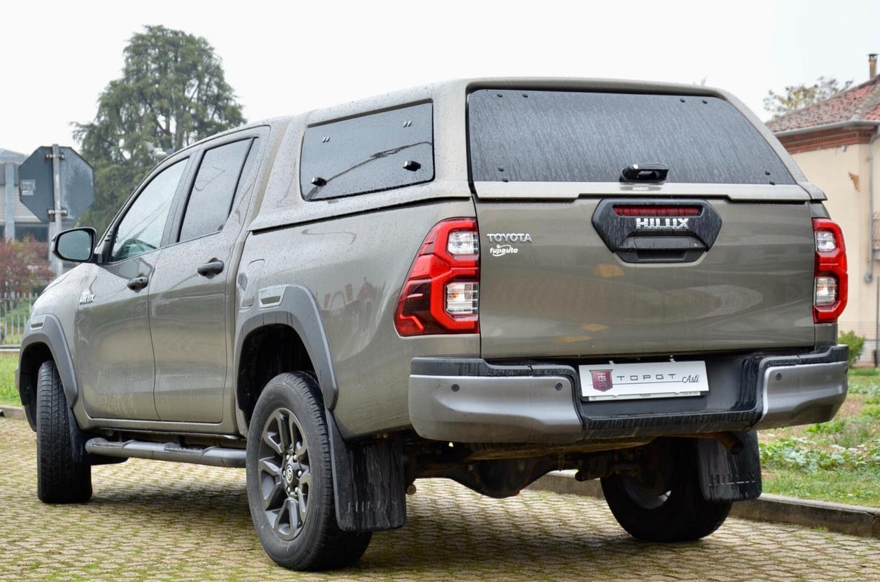 TOYOTA HILUX 2.8d DOUBLE CAB INVINCIBLE 4WD 204cv AUTO, UNICOPROPRIETARIO, UFF ITALIANA, EURO 6D, SERVICE TOYOTA, HI-FI JBL, RETROCAMERA, PERMUTE