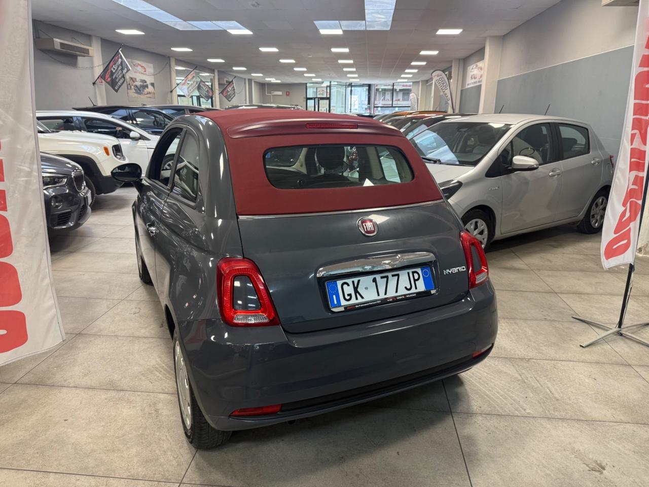 Fiat 500 C 1.0 Hybrid Red 69CV Ok Neopatentati