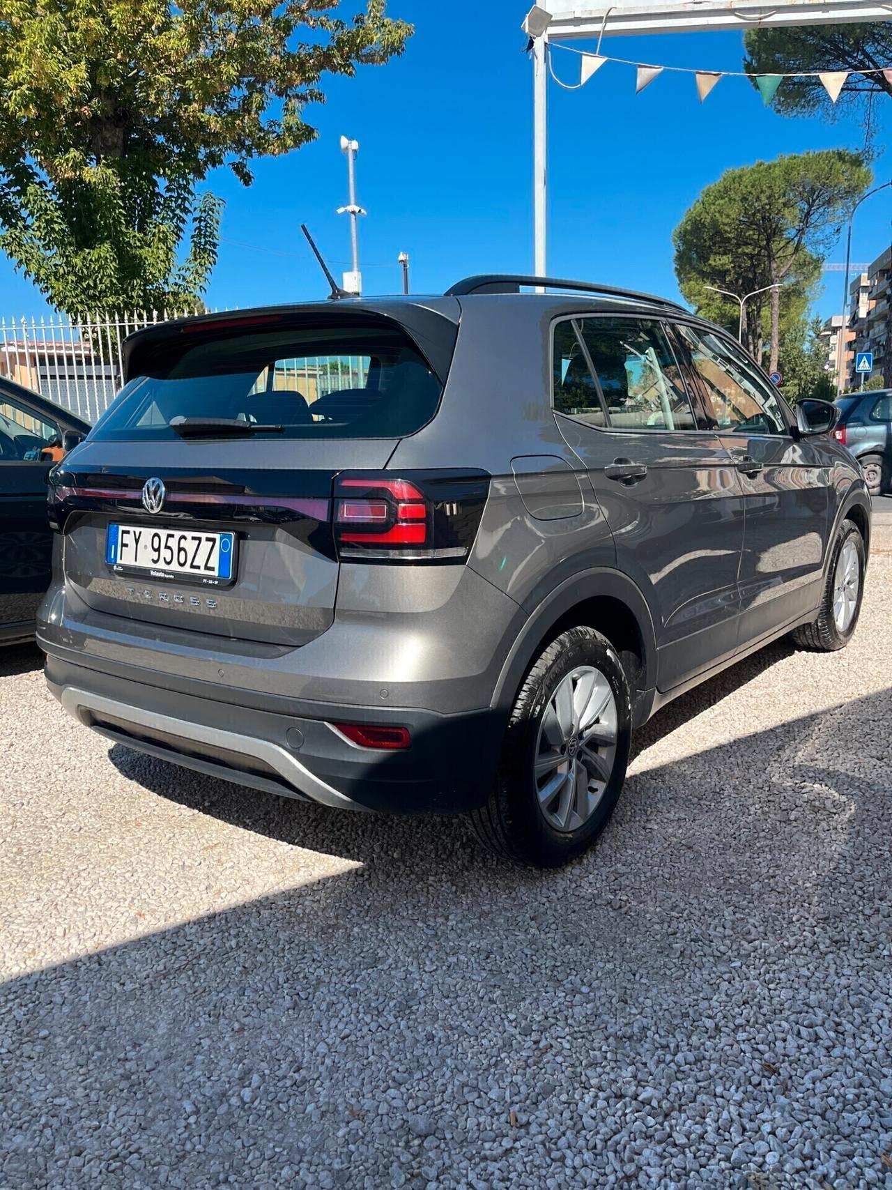 Volkswagen T-Cross 1000 BENZINA 95 CV KM CERTIFICATI UNICO PROPRIETARIO