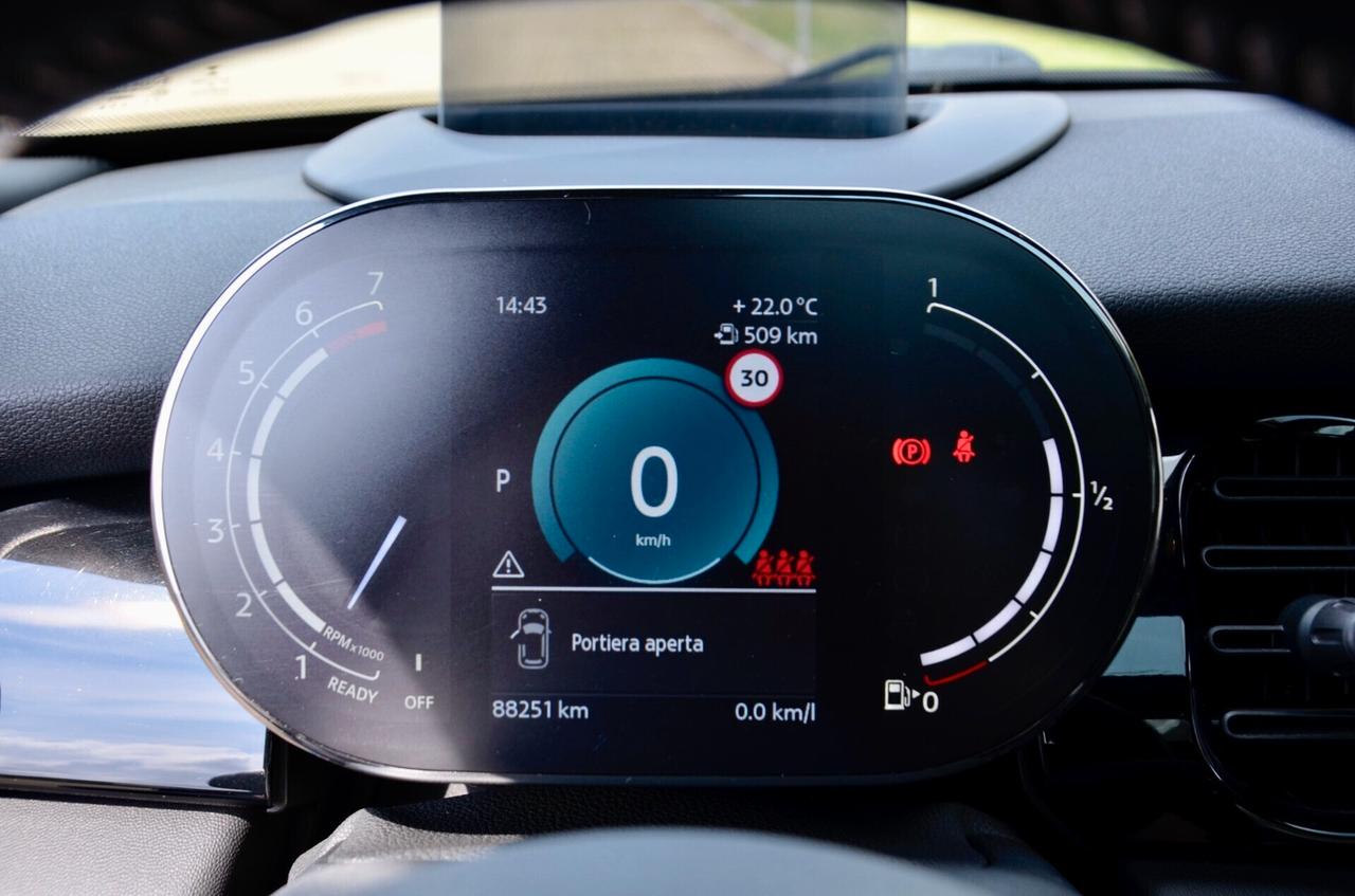 MINI COOPER S 5p 2.0 JCW 178cv AUTO, UNICOPROPRIETARIO, EURO 6D, UFF ITALIANA, TETTO, FARI LED, RETROCAMERA, HEAD-UP DISPLAY, PERMUTE