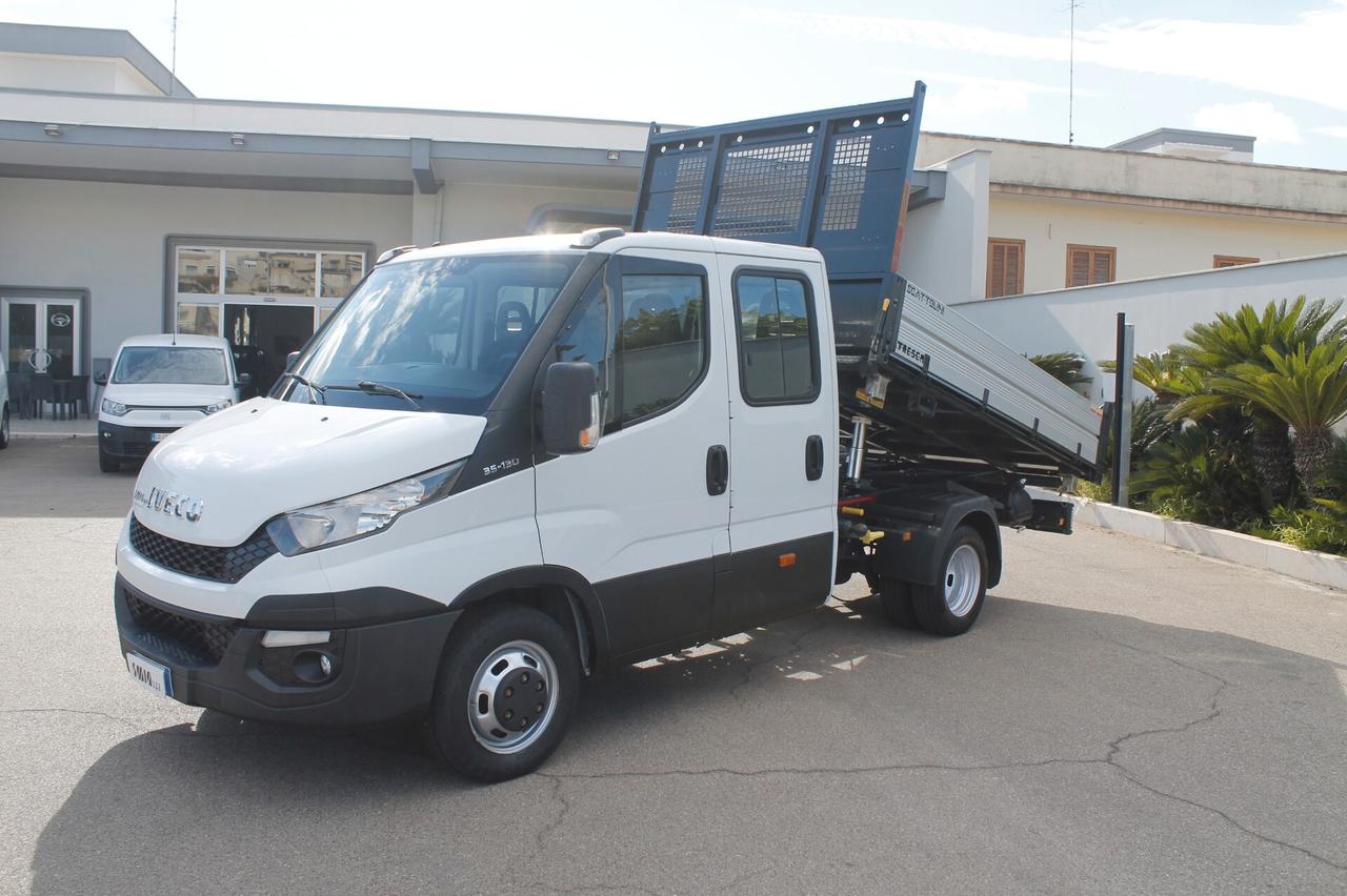 Iveco Daily 35C13 doppia cabina 7 posti cassone ribaltabile