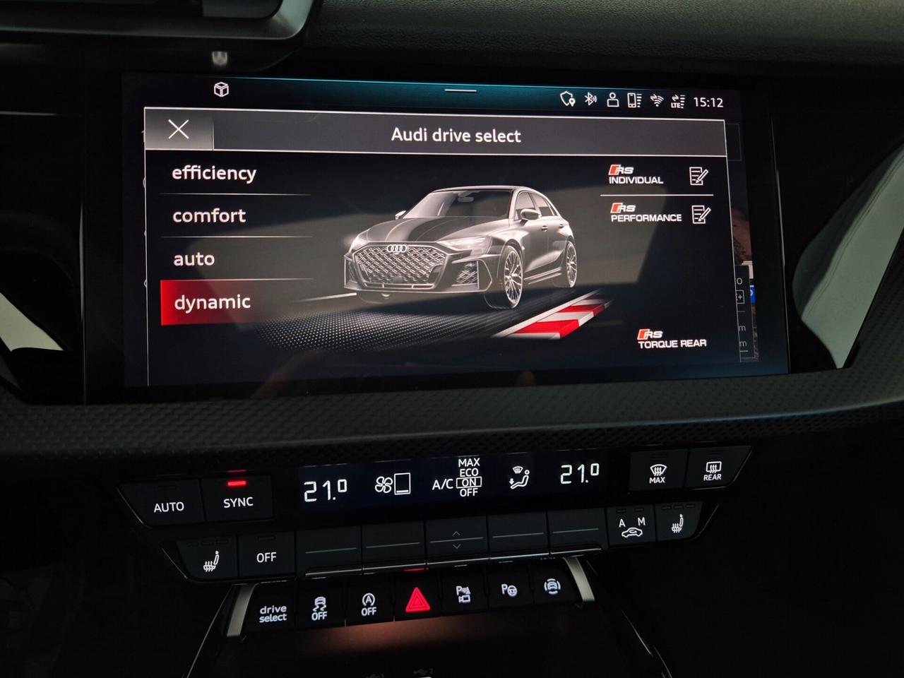 AUDI RS3 SPORTBACK TETTO APRIBILE TORQUE SPLITTER MARMITTE SPORT CARBONIO MATRIX SEDILI ELETTRICI CON MEMORIE HEAD UP DISPLAY