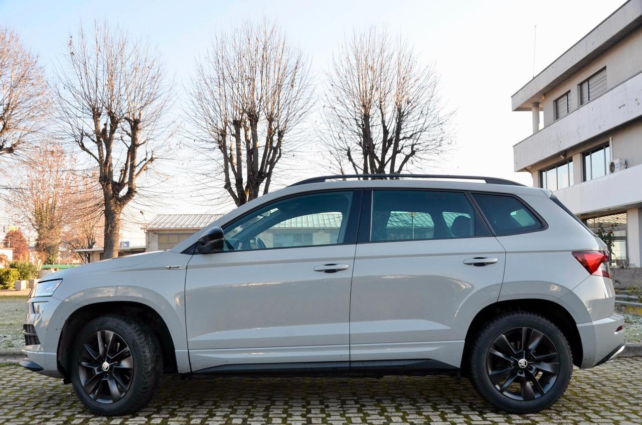 SKODA KAROQ 2.0 TDI SPORTLINE 4X4 150cv DSG, SERVICE CON FATTURE, EURO 6D, FARI LED, NAVI, RETROCAMERA, PERMUTE