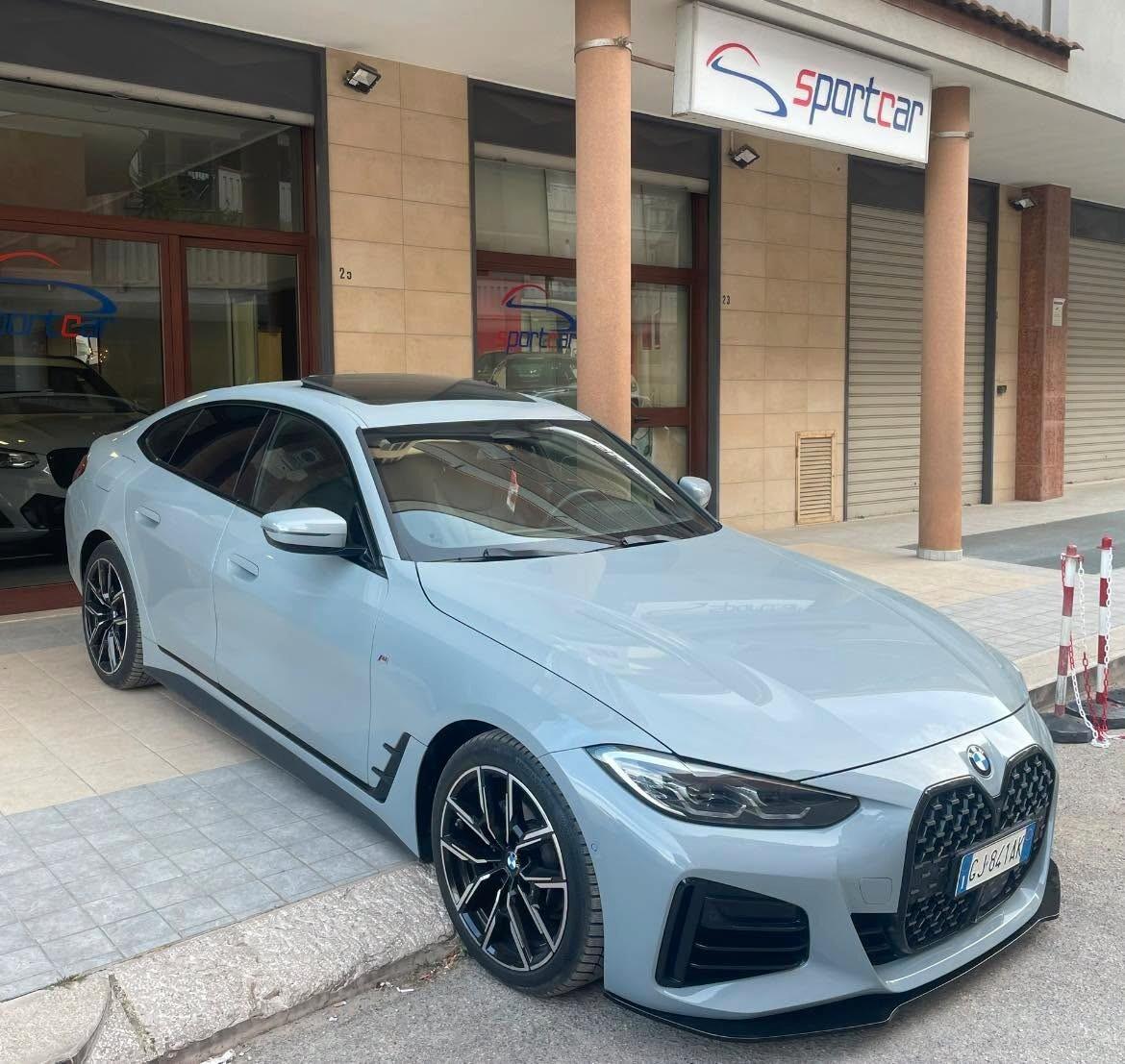 Bmw 420d GC xdrive 48V Msport TETTO NAVY PELLE 19' LED 360