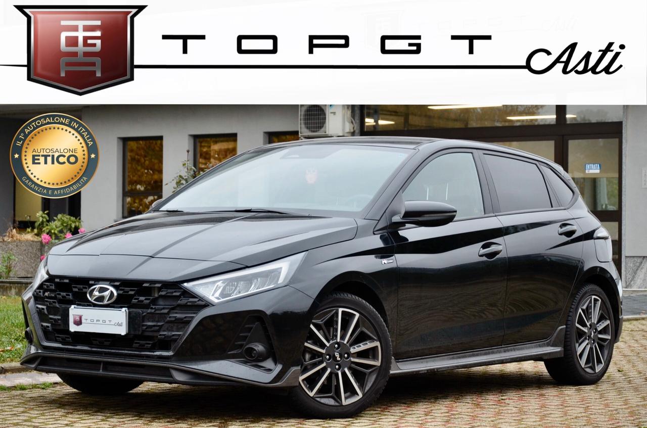 HYUNDAI i20 1.0 T-GDI 48V NLINE 120cv, GARANZIA UFF HYUNDAI, UNICOPROPRIETARIO, SERVICE UFFICIALI, UFF ITALIANA, EURO 6D, FARI LED, APPLE ANDROID, RETROCAMERA, PERMUTE