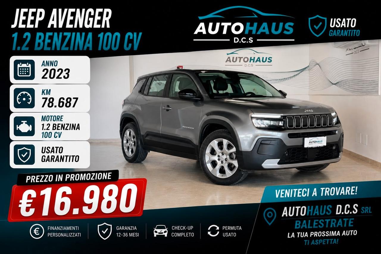 Jeep Avenger 1.2 benzina 100 CV NAVIGATORE