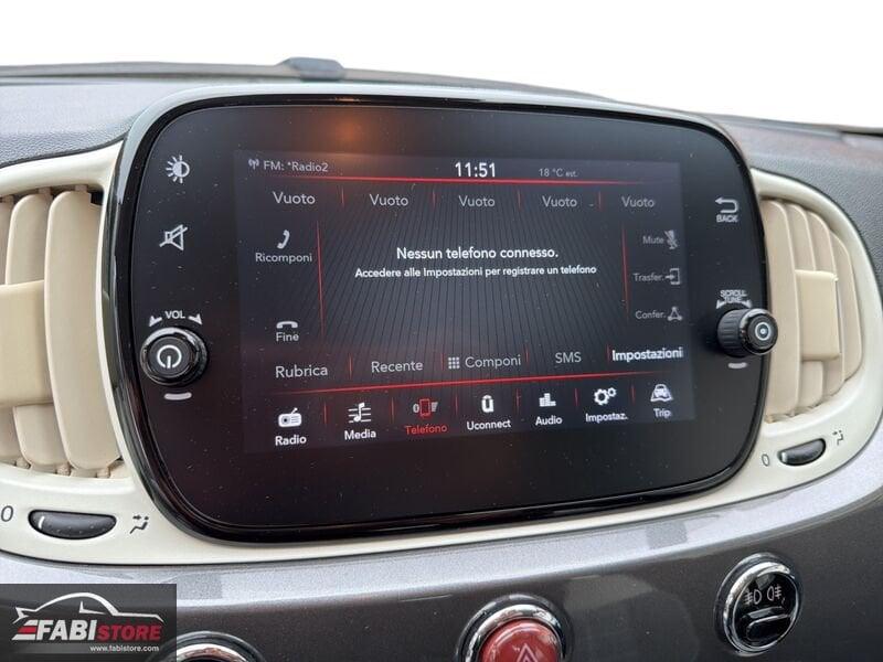 FIAT 500 1.0 Hybrid 70 Cv Lounge - Schermo XL, Cruise, Sensori ecc