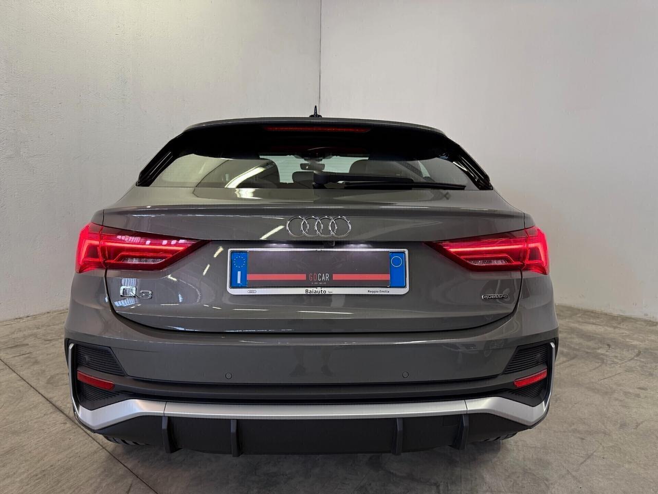 Audi Q3 Sportback 40 2.0 Tfsi Edition S-Line Quattro S-Tronic ** SOLO 2.900 KM ** UFF. ITALIANA IN GARANZIA AUDI ** PREZZO REALE