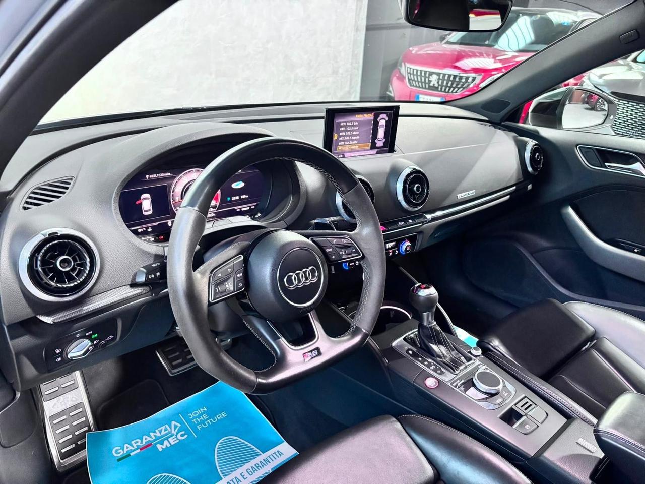 Audi RS3 Virtual Cockpit Sedili RS