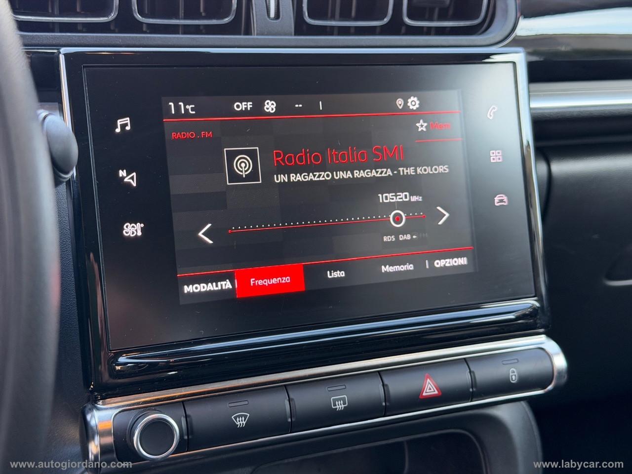 CITROEN C3 PureTech 83 S&S Shine VETRI OSCURATI - RETRO CAMERA - CLIMA AUTOMATICO