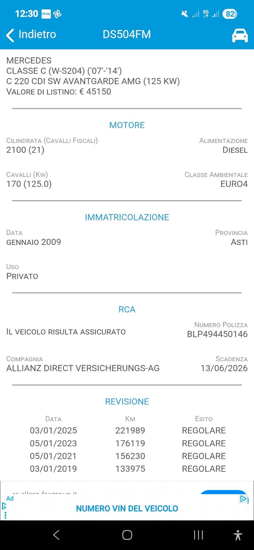 Mercedes-benz C 220 200 CDI S.W. Avantgarde AMG