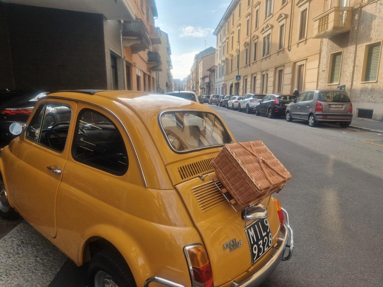 Fiat 500L 1971 targhe originali restaurata