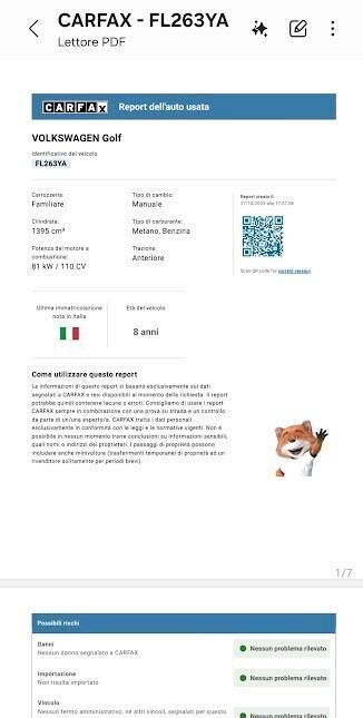 Volkswagen Golf 1.4 TGI 5p. Highline BlueMotion