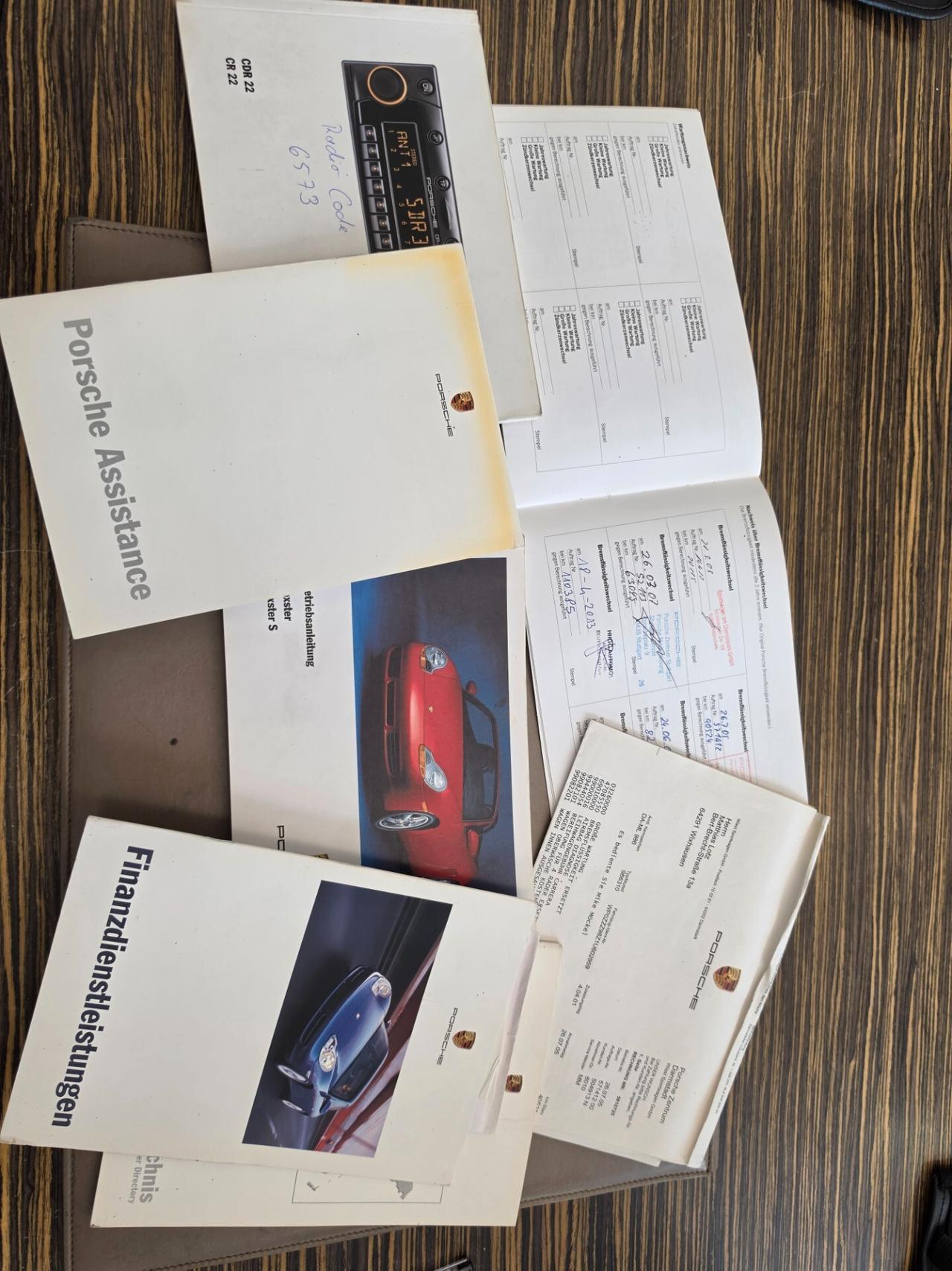Porsche Boxster 2.7i 24V cat IMS BOOK SERVICe ASI