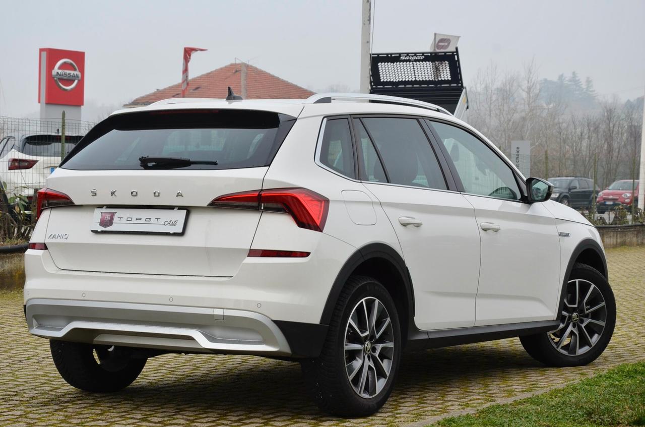 SKODA KAMIQ 1.0 TSI SCOUTLINE 110cv DSG, UNICO UTILIZZATORE, SERVICE SKODA, UFF ITALIANA, CRYSTAL LIGHTING, RETROCAMERA, PERMUTE