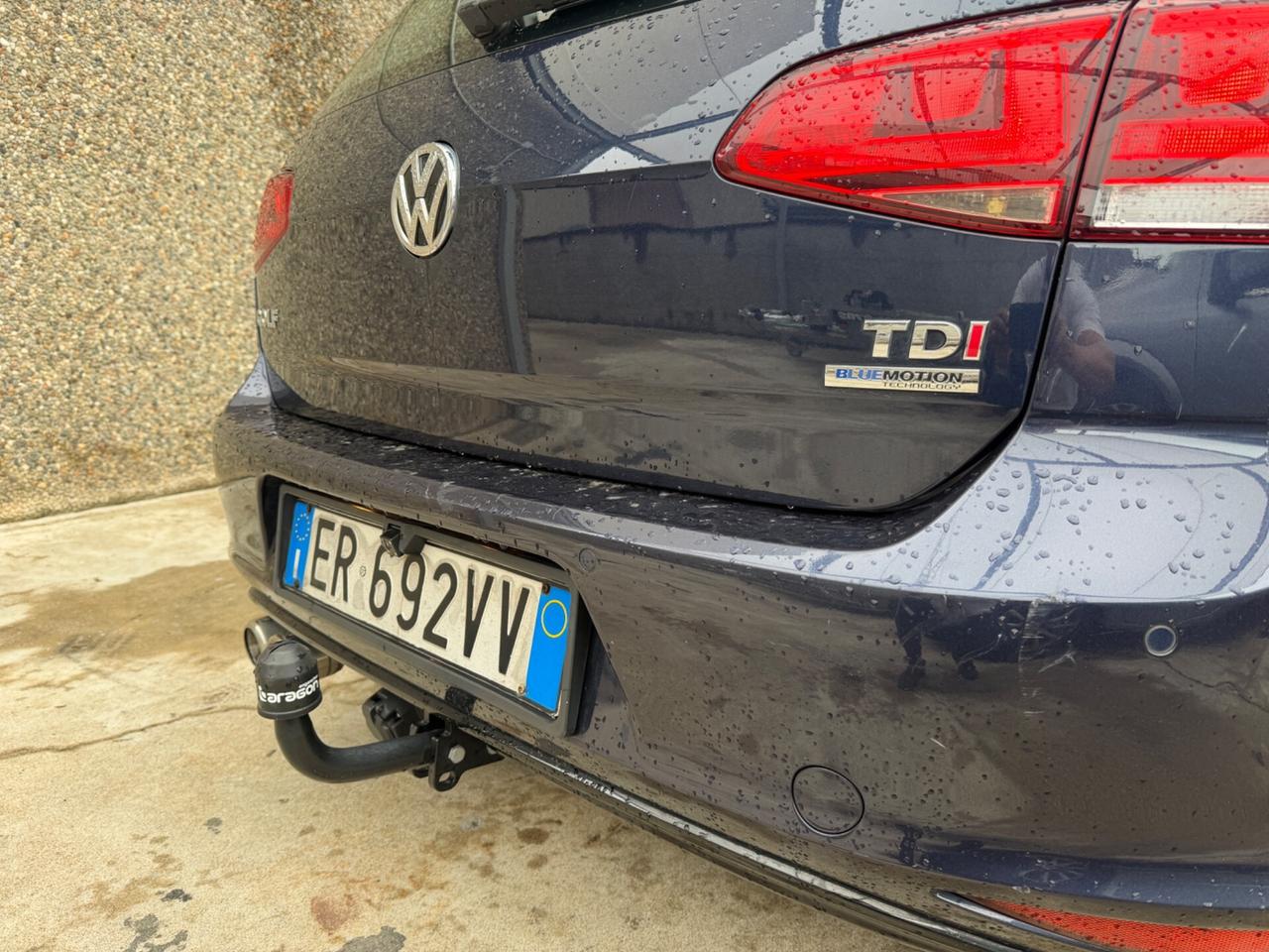 VW GOLF 7 R-LINE 1.6TDI GANCIO TRAINO 1500kg