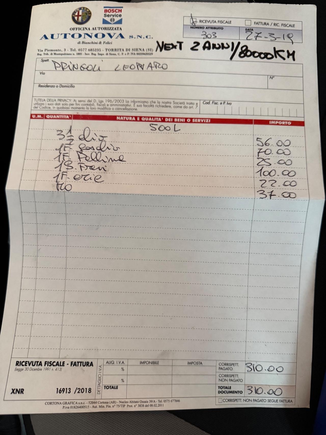 Fiat 500L 1.3 Diesel - Neopatentati