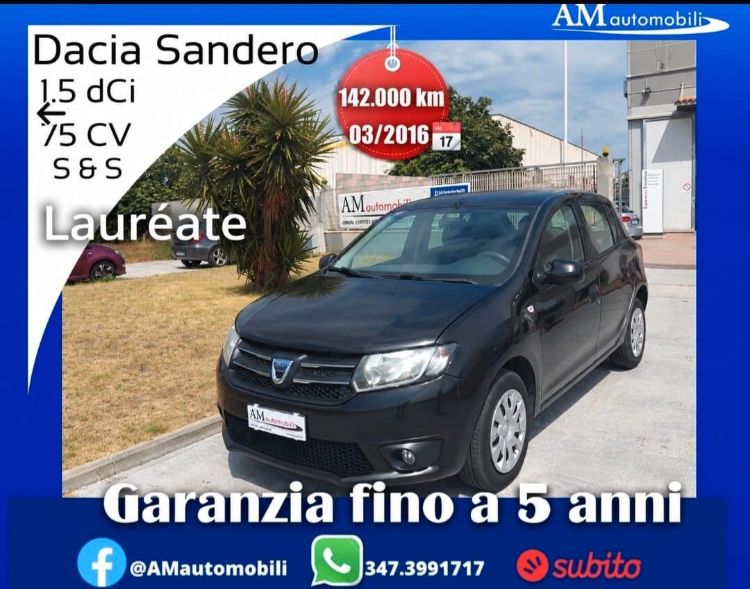 Dacia Sandero 1.5 dCi 8V 75CV Start&Stop Lauréate