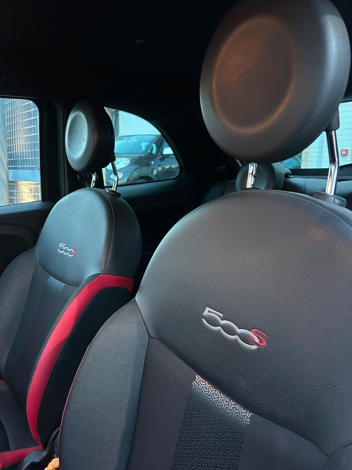 Fiat 500s 1.2 -2015 BLACK&RED