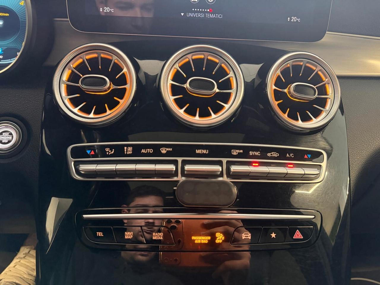 MERCEDES GLC 300D CUOPE' PREMIUM 4MATIC 2.0 245CV TETTO PELLE NAVI ANNO 2021