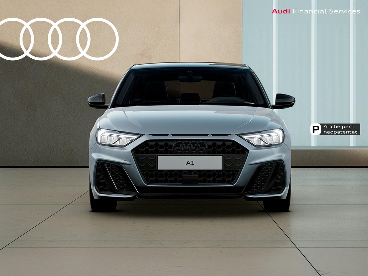 Audi A1 sportback 30 1.0 tfsi identity black 116cv s-tronic