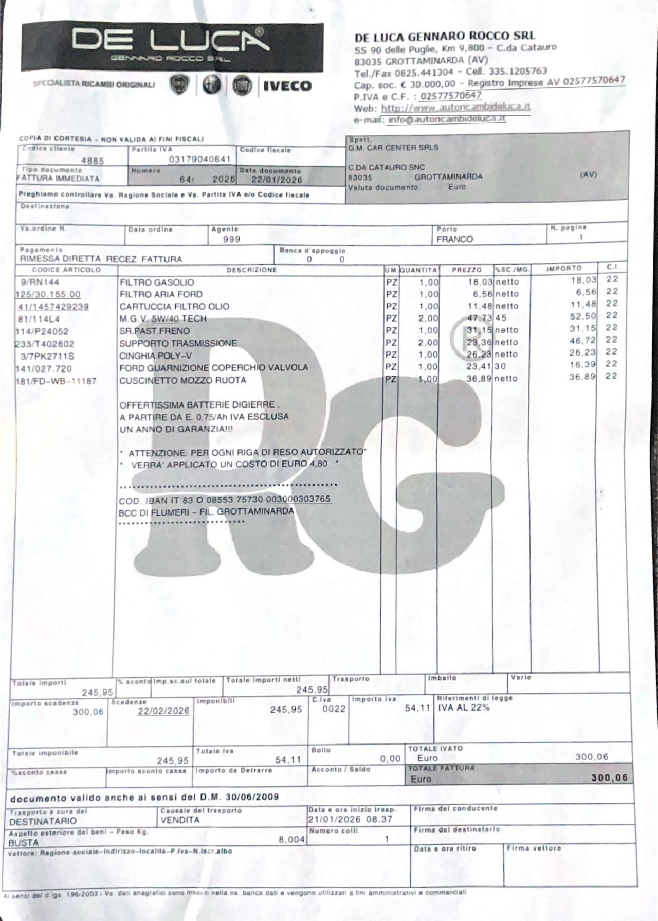 Ford transit cassone fisso