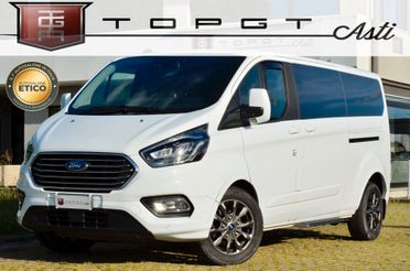 FORD TOURNEO CUSTOM 2.0 ECO HYBRID TITANIUM X 131cv 8 POSTI PASSO LUNGO, GAR. FORD 10/27, SERVICE FORD, UFF ITALIANA, GANCIO TRAINO, RETROCAMERA, PELLE, APPLE ANDROID, PERMUTE