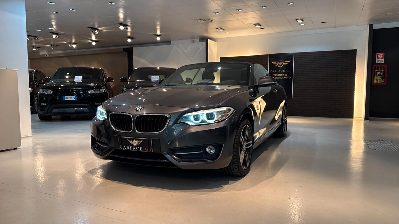 BMW 218i CABRIO SPORT 1.5 BENZINA 136CV - 2015