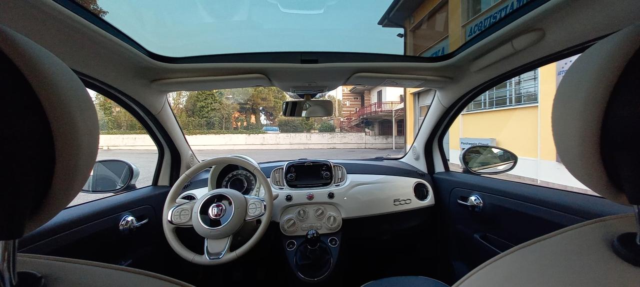 Fiat 500 Benzina cc. 1.242 Modello Lounge Euro 6/B SOLO 53.100 KM. Utilizzabile anche per i Neopatentati.