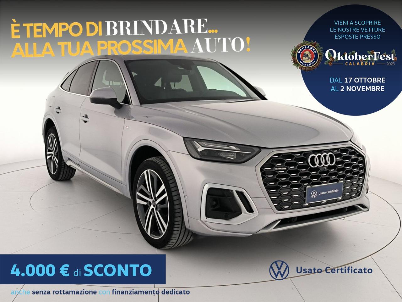 Audi Q5 sportback 40 2.0 tdi mhev 12v s line plus quattro s-tronic