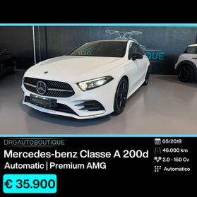 Mercedes-benz A 200 d Automatic PremiumAMG/19'/TETTO/NIGHT/MULTIBEAM
