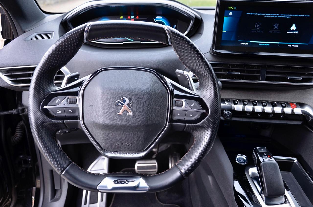 PEUGEOT 3008 1.6 HYBRID4 PLUG IN PHEV GT LINE 300cv AUTO, UFF ITALIANA, EURO 6D, FARI LED, NAVI, RETROCAMERA, PERMUTE