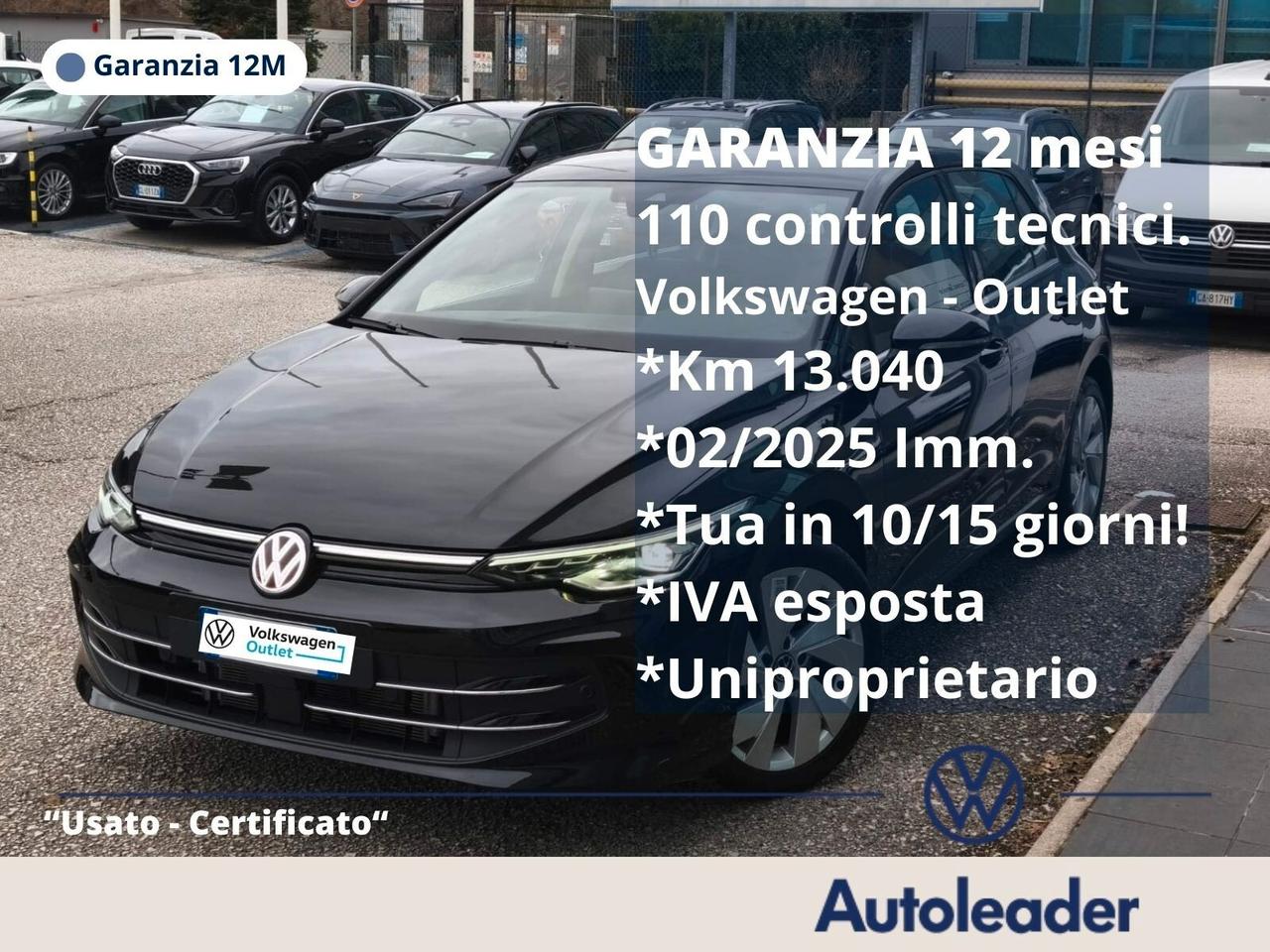 VW Golf 2.0 TDI Solo 13 mila km 150 CV DSG SCR Style