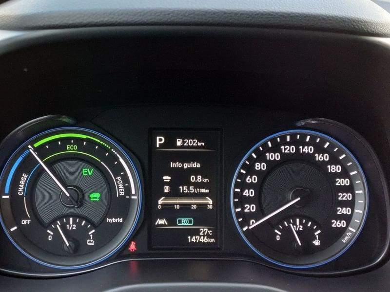 Hyundai Kona 1.6 gdi hev 2wd dct KM CERTIFICATI