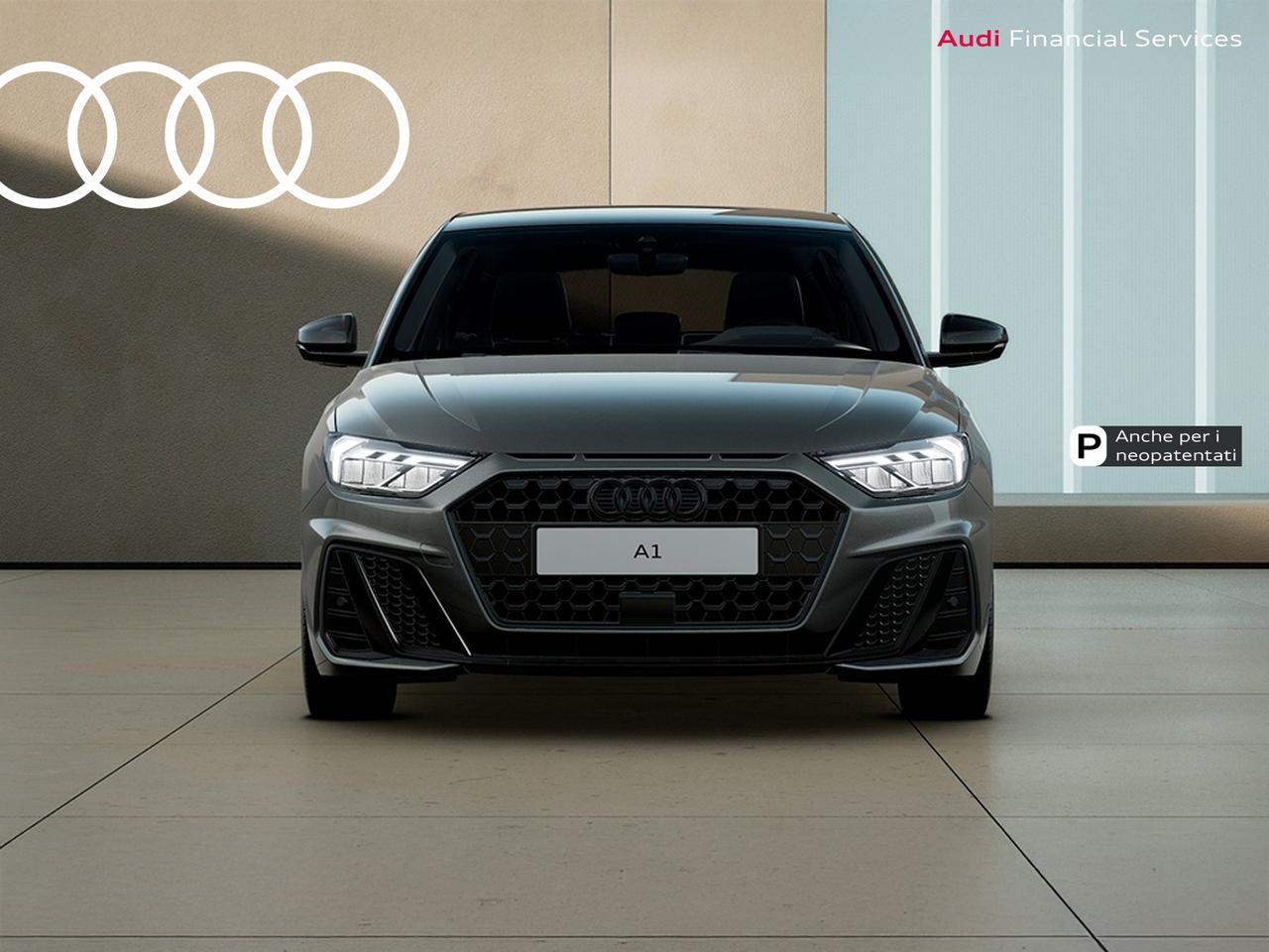 Audi A1 sportback 30 1.0 tfsi identity black 116cv s-tronic