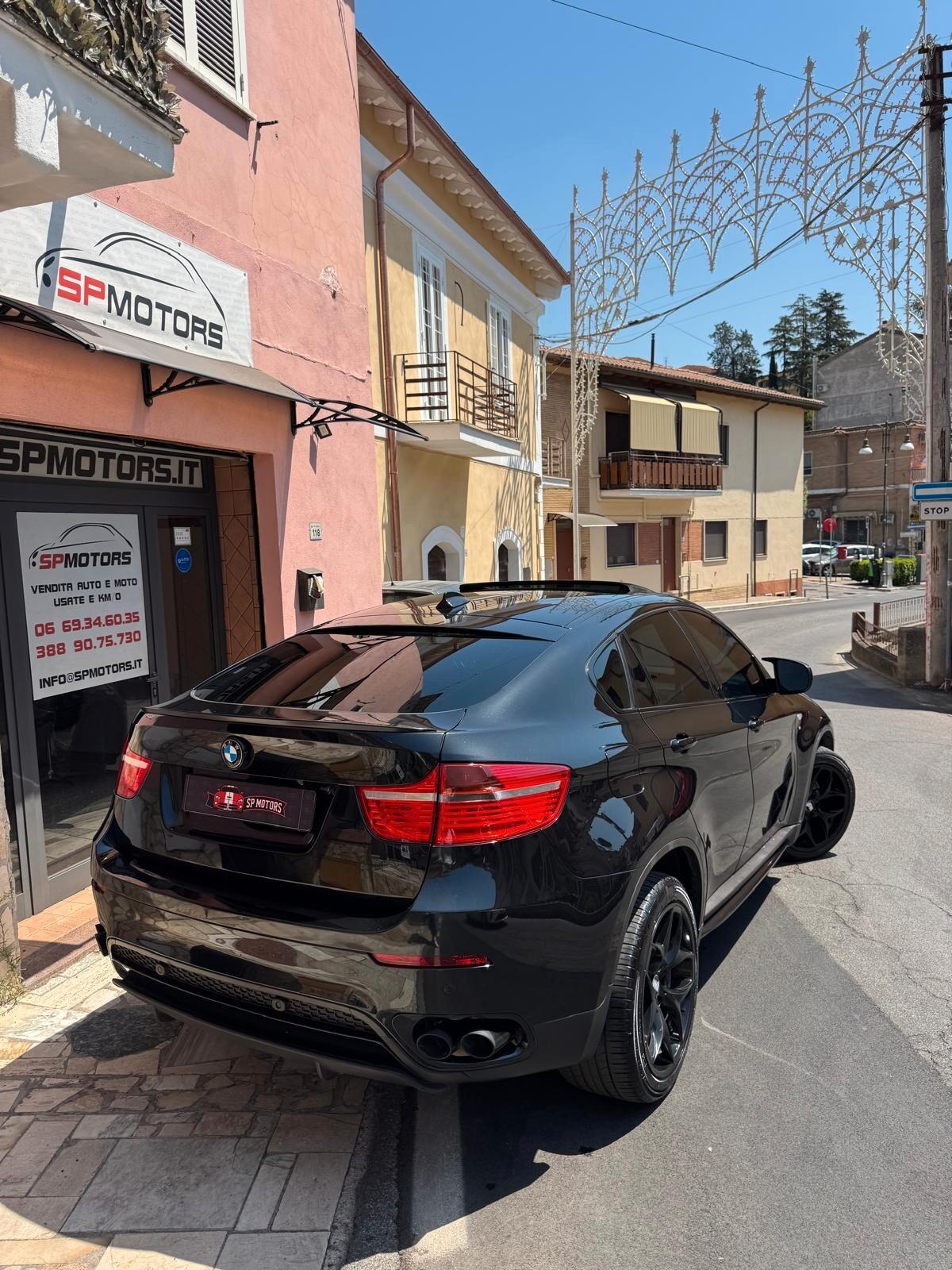 Bmw X6 xDrive35d Msport 286 cv, SERVICE BMW, FULL OPT. TOTAL BLACK, UNICA