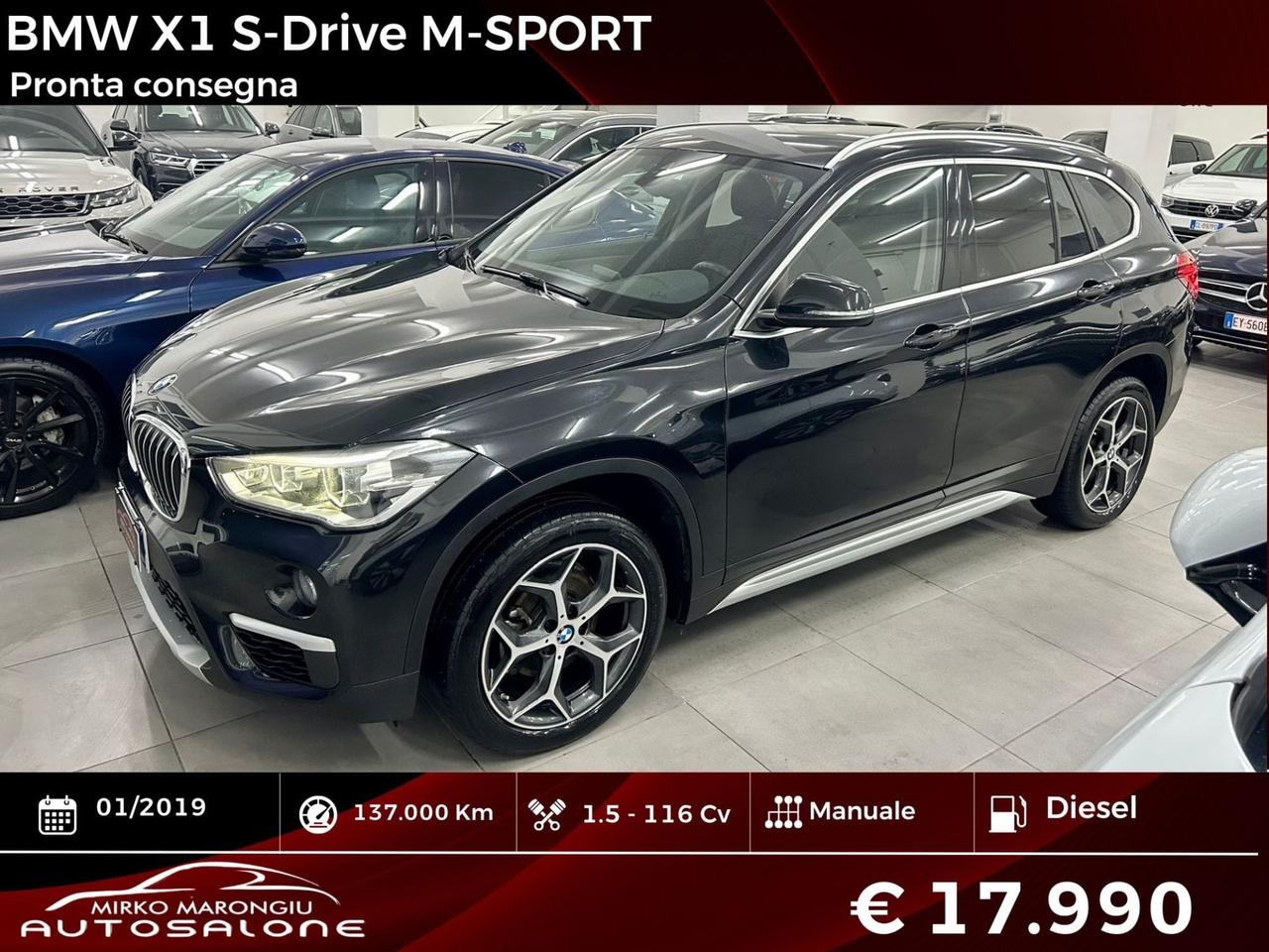 Bmw X1 sDrive16d Msport FINANZIABILE