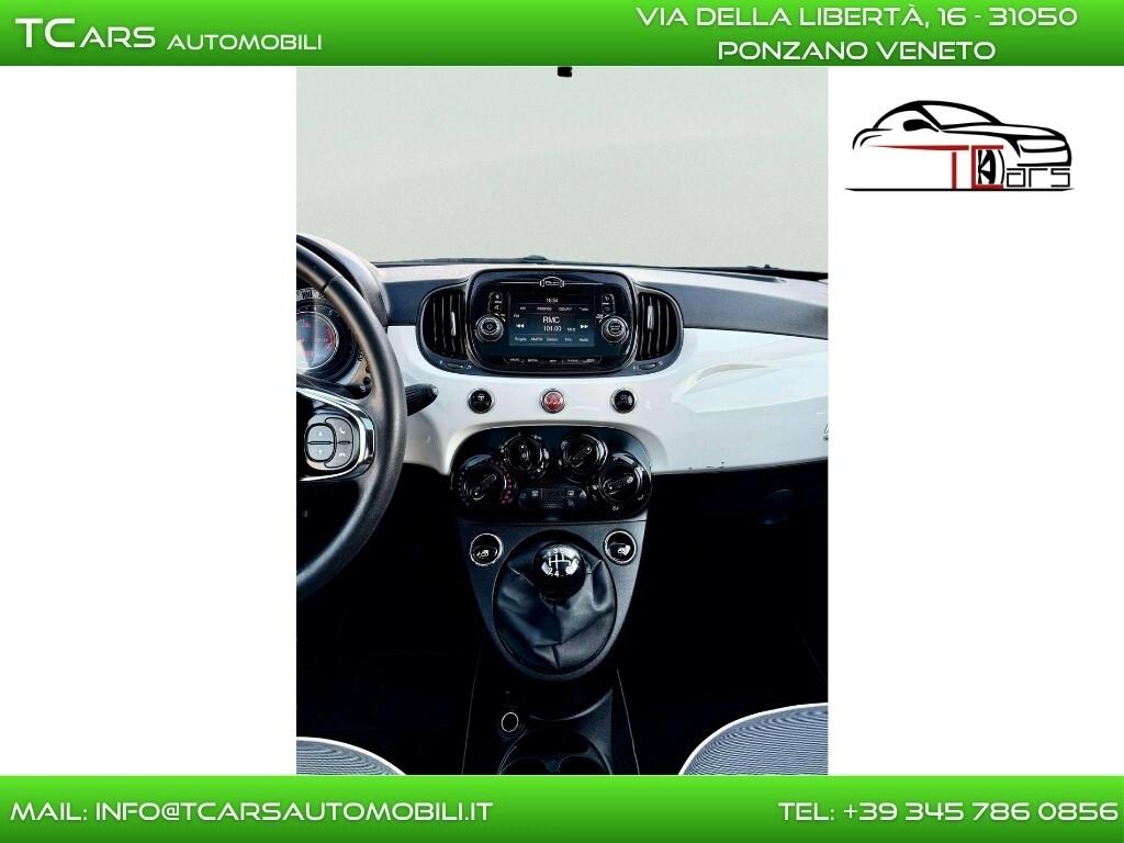 FIAT 500 1.2 BENZINA - TETTO PANORAMICO - NEOPAT.