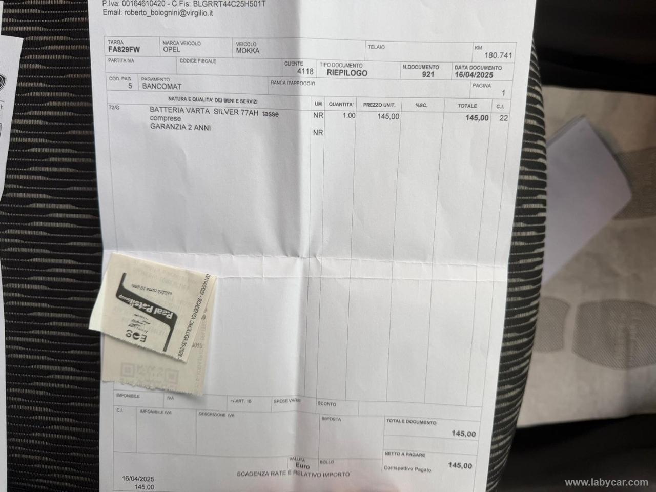 OPEL Mokka 1.4 T GPL Tech 140 CV 4x2 Cosmo GPL SCAD. 2035!