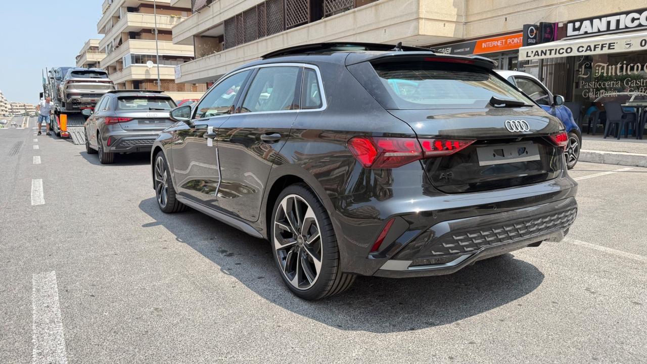 Audi A3 SPB 35 TDI S tronic S line edition LED NAVI COCKPIT KAMERA 360 TETTO APRIBILE PACCHETTO LUCI AMBIENT
