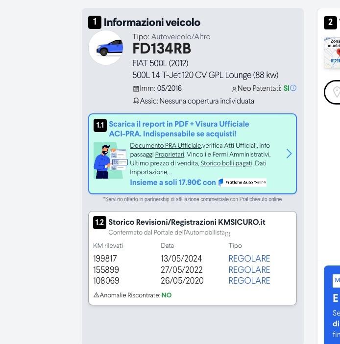 Fiat 500L 1.4 T-Jet 120 CV GPL Lounge