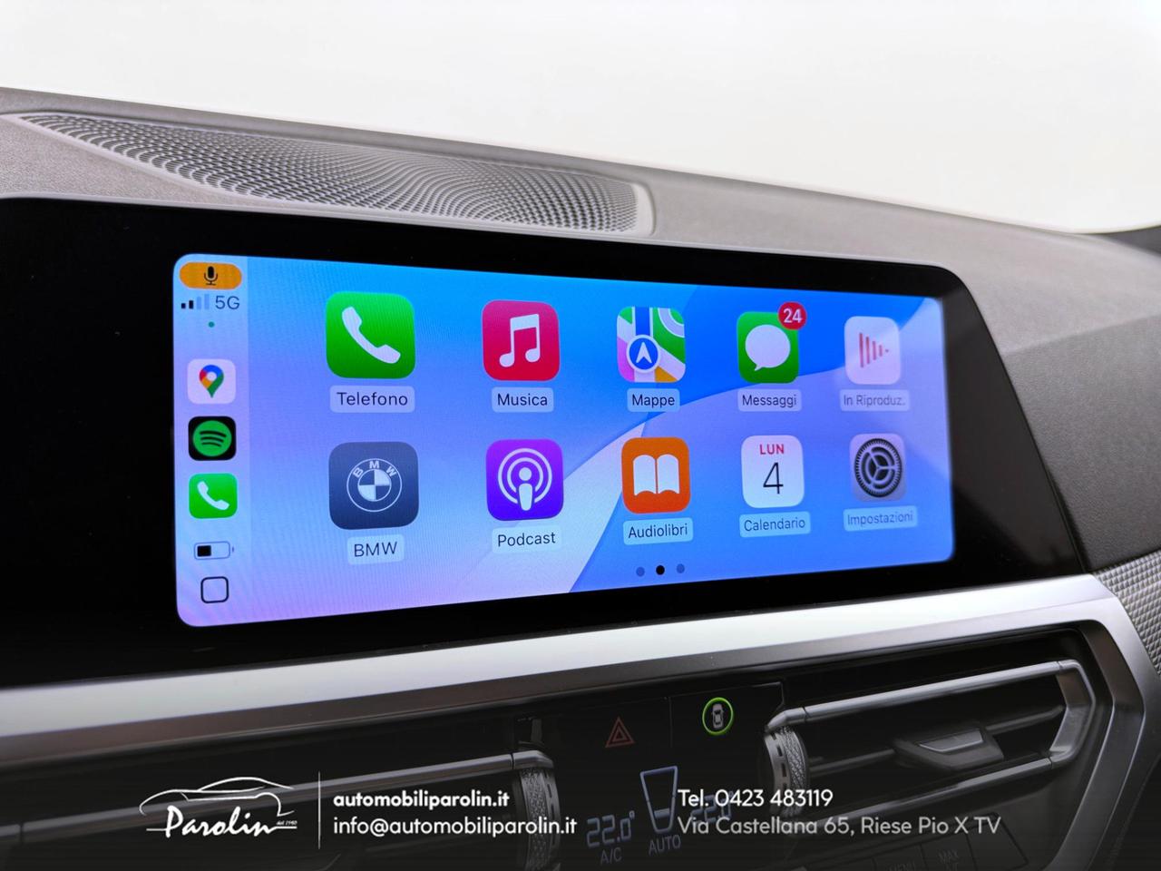 BMW Serie 3 Berlina 318d 48V Msport auto LED-CarPlay-Telecamera